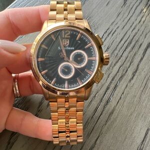 S. Coifman Rose Gold Chronograph Watch